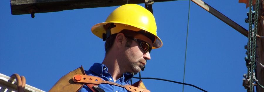bigstock Power Worker In A Lift Bucket 3103043